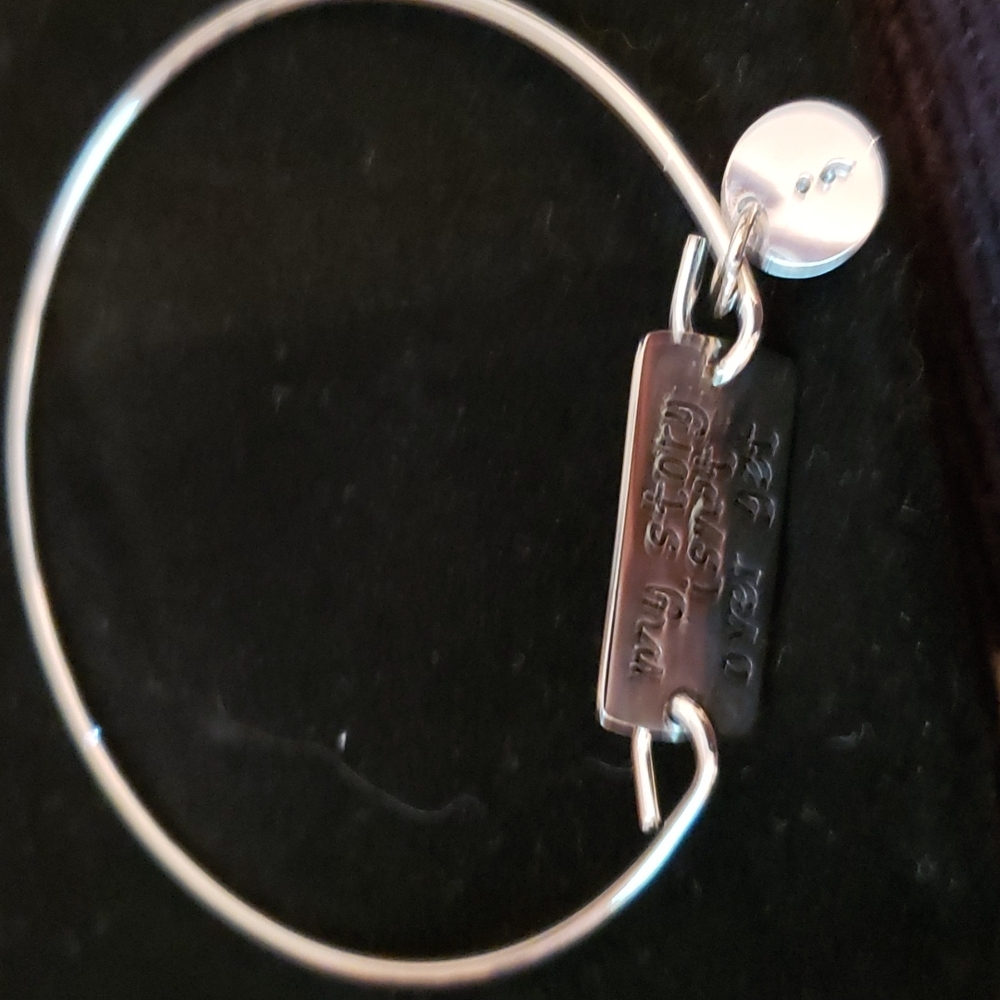 Suicide awareness bracelet.   My story isn't over yet with a semicolon charm. - Picture 2 of 2